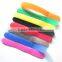 Double sided adjustable tape hook and loop fastener strap cable ties