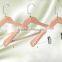Garment wooden hanger with metal hook