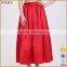 Elegant Ladies Women Retro Ponte Midi A-Line Pleated Swing Skirt