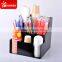 Brown 4 slots oblique acrylic cup organizer