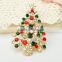 SW17076 fashion bling handmade christmas brooches/
