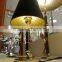 Italy Design Black Gold Gun Floor Lamp for Hotel Decorative