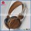 3.5mm popular super bass wood headphones