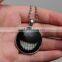 Fancy smile design Hallowma charm jewellery night lights pendant necklace