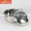 Kitchens appliances 4pcs set stainless cookware wide-brimmed cook pot with ss cover