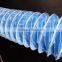 Blue air conditioning pvc air duct pipe flexible air duct