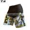 Black mma shorts camo printing