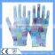 Top Quality China13 Gauge Polyester Printing Gardening PU Gloves For Working