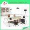 Office Desk Staff Table Modular Four Seat Modern Office Workstation