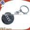 Engraved 3D Silver Shield Alloy Promotional Keychain for Travel Promotional Gift