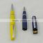 Made in China Sleek and executive style ball point pen usb pen drive wholesale china, Roller ball pen USB Flash Drive