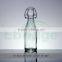 250ml glass beverage bottles with clip, clip cap water bottles