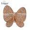 2015 new products New model with high quality butterfly rhinestone brooch for wedding invitations