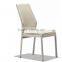 Modern Design Metal Dining Chairs Black Upholstered