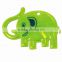 Elephant shape pvc reflective safety car key accessories