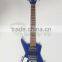 Weifang Rebon 34 inch double side electric guitar and electric bass guitar in blue colour