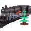 Small train tracks playsets long electric rail car simulation model of large children's toys