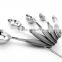 Hot sale passed FDA or LFGB stainless steel 5pc set measuring spoon