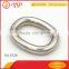 Shiny color solid metal oval rings buckle bags accessories for leather goods