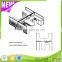 KU-DK6+K3 The Newest Office Staff Desk Half Glass Office Partition