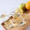 2015 china supplier high quality clear glass drinking set , glass pitcher and glass pitcher bamboo shape drinking cup