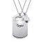 Metal Custom Couple Dog Tags with Chain