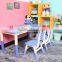 Height adjustable children study room furniture study table and chair for home study room