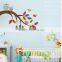 Custom DIY removable cartoon children tree wall sticker animal nursery vinyl wall decals                        
                                                Quality Choice