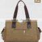 Waxed Canvas Duffel Bag Canvas Tote Bag With Leather Handle