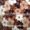 100% Polyester Artificial White Gladiolus Flowers Printed Super Soft Flannel for Carpeting