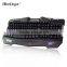 Shenzhen Factory Red Blue Purple Colored USB wired backlit keyboard for gaming