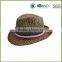 Brown cowboy boater morocco mexico colombian straw hat