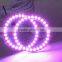 Full circle round color change Rgb angel eyes rings, 80mm OUt Dia auto car parking RGB angel eyes with remote