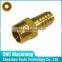 Custom Precision CNC machined copper tube fitting