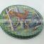 Custom round metal tin tray