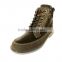 New design men's zipper leather boots casual shoes