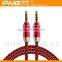 Colorful 3.5mm male to male car aux audio usb cable