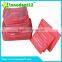 Polyester portable for travel packing cubes set travel bag storage