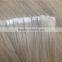 Undetetable straight double side tape skin type seamless easy high sticky russian invisiable pre tape in hair extension