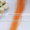 Cheap 3MM 1.3M/Strand Hanging Orange ABS Pearl Garland Plastic Pearl Strands for Wedding Decoration