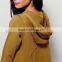 Wholesale factory autumn casual a line long pullover woman hoodies