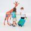 Children's Trolley Rolling Suitcase Wildlife Giraffe--School Trolley Bag