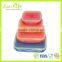 Mirowave Safe 450ML Silicone Collapsible Lunch Box With Lock, Foldable Food Container