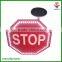 traffic safety LED flash solar warning sign