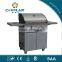 Deluxe stainless steel gas barbecue grill