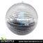 novelty type solar floating ball lamp clear color changing waterproof led light
