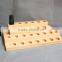 Concise wood material portable essential oil display stand