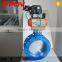 pn6 ventilation wcb flange pneumatic butterfly valve