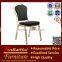 BH-L8313 Black fabric gold tube hotel dining chair used banquet chair