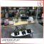 Foshan wooden clothing store furniture metal steel modem table furniture design